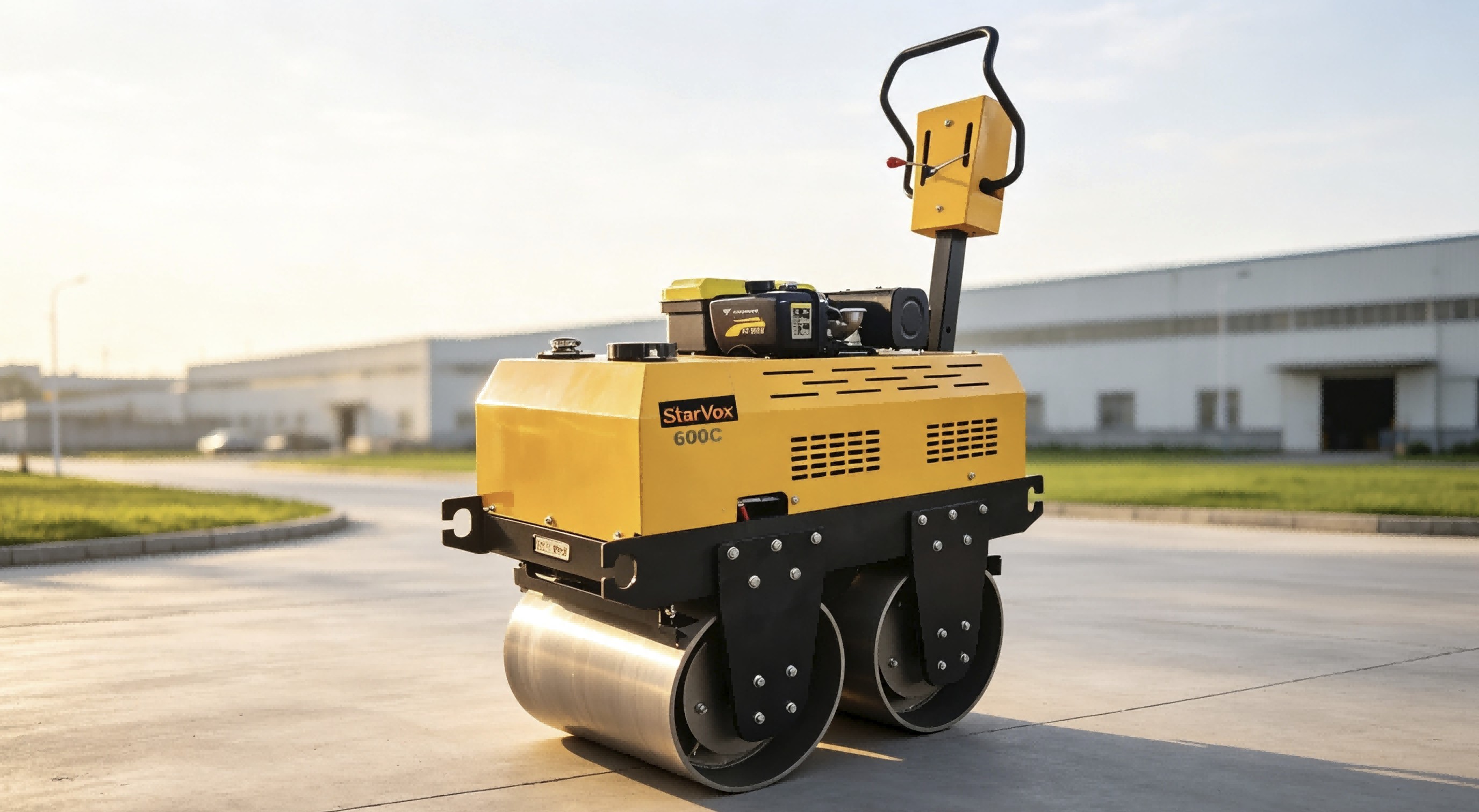 STARVOX 600C Walk-Behind Double Drum Vibrating Roller