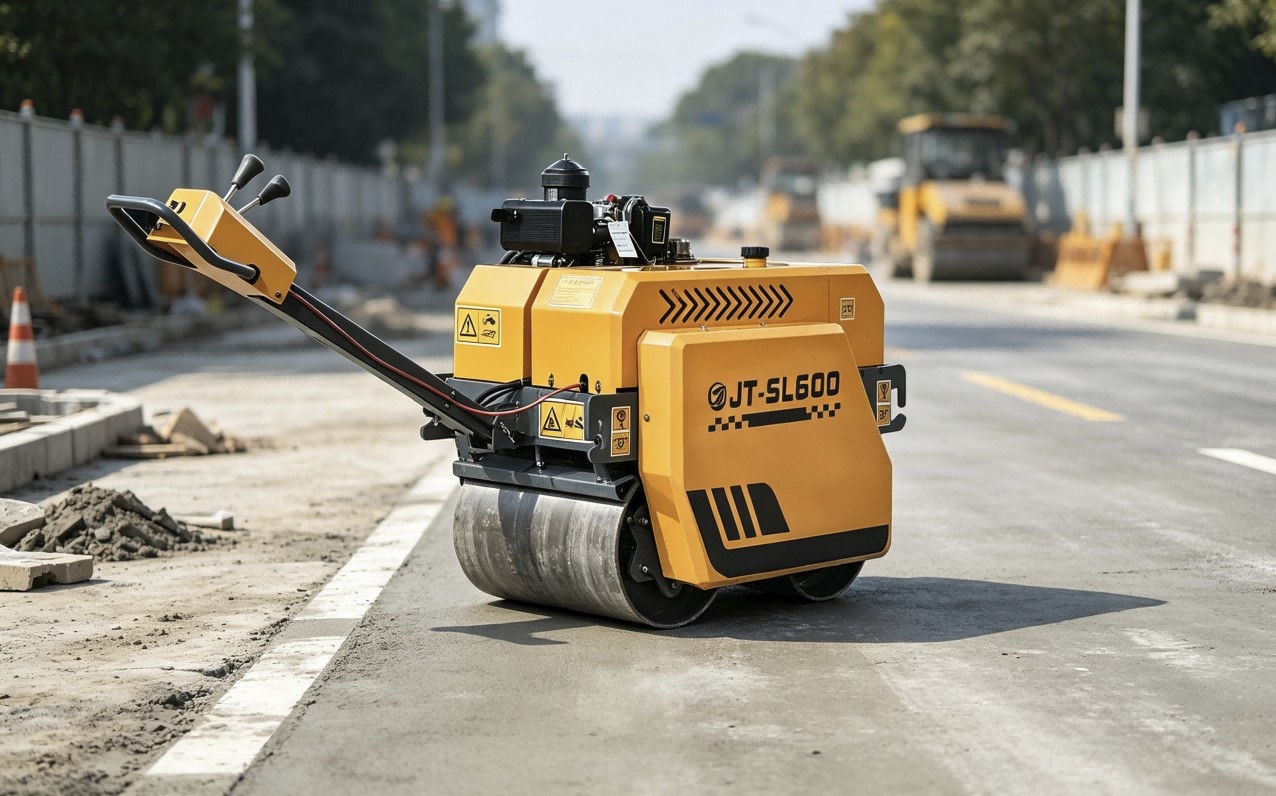 STARVOX JT-SL600 Walk-Behind Double Drum Vibrating Roller