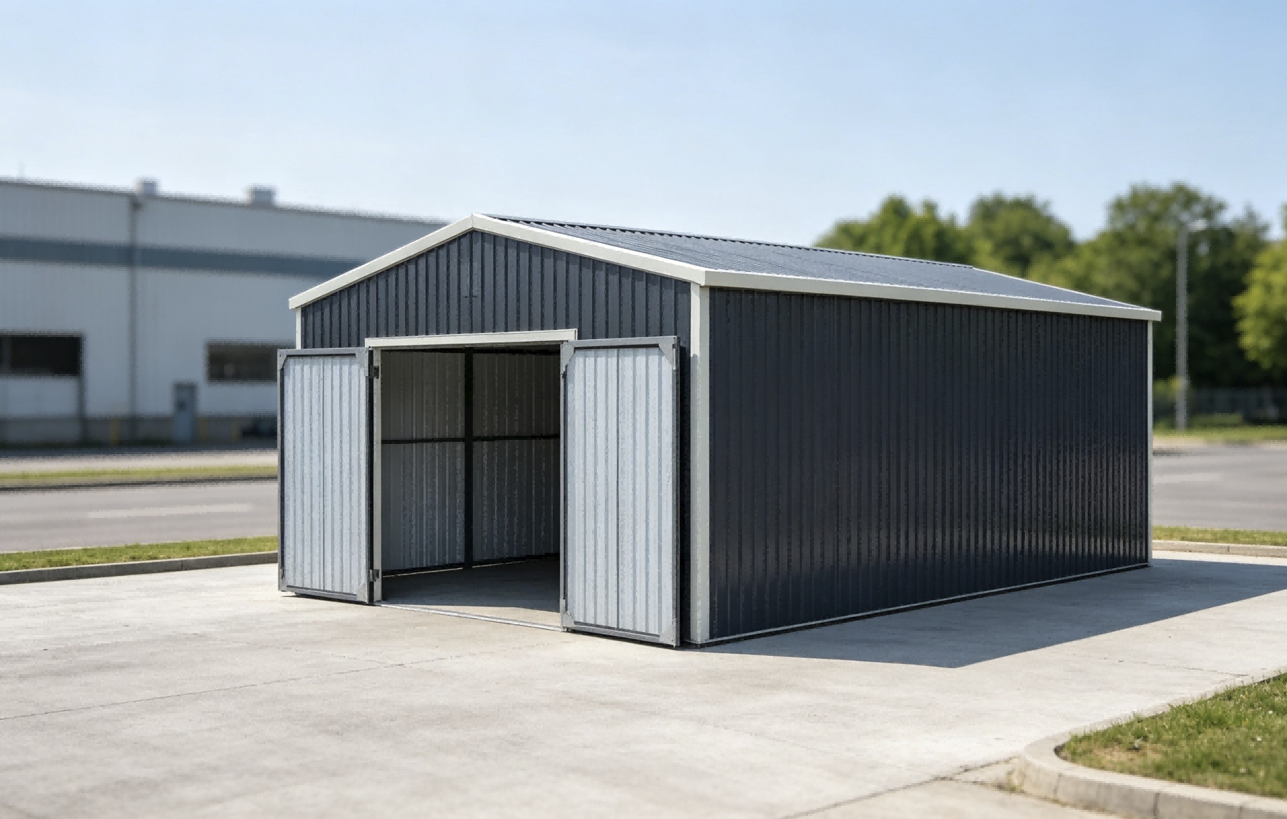 STARVOX MS1119 Metal Garage Building Shed