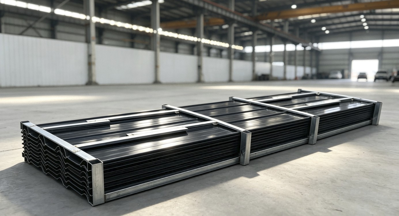 STARVOX S3048F Galvalume Corrugated Steel Panels (Black)