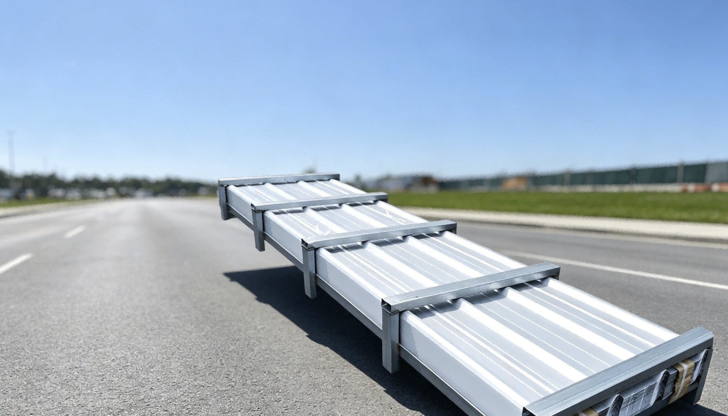 STARVOX S3048Y Corrugated Steel Panels (Silver)