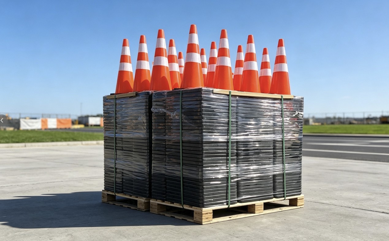STARVOX TC-250P 28 in PVC Safety Traffic Cones